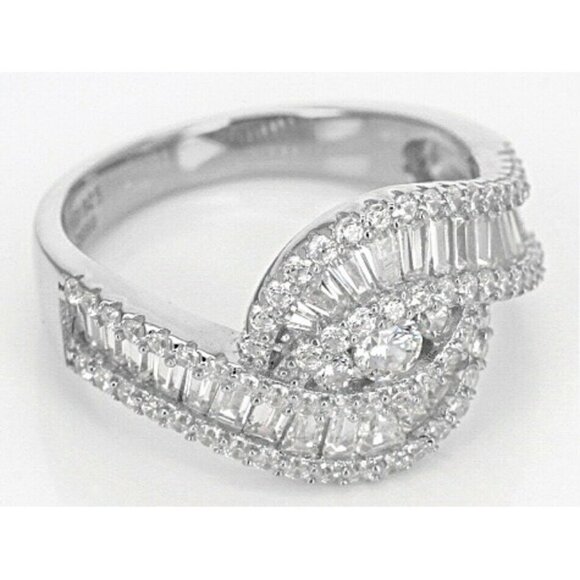 Cubic Zirconia Ring Rhodium Over Sterling Silver - Bella Luce - Size 6 - Picture 2 of 5